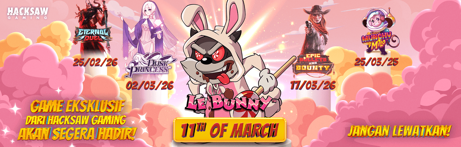 HACKSAW - LE BUNNY GAME PROMO BANNER